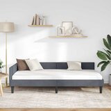  Kutni okvir kreveta Tamno siva 90 cm x 200 cm Baršun | Eponuda.com