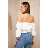 Kesi Ecru shoulder blouse | Shoptok.si