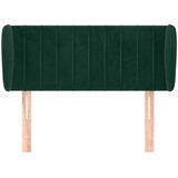  Uzglavlje s ušima tamnozeleno 103x23x78/88 cm baršunasto | Eponuda.com