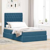  Krevet s prostorom za pohranu s LED-om Plava 120 x 190 cm | shoptok.hr
