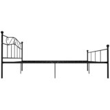  Okvir za krevet crni metalni 200 x 200 cm - Crna 200 x 200 cm | shoptok.hr