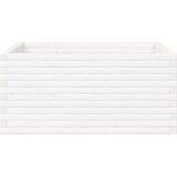  Vrtna sadilica bijela 100x100x46 cm od masivne borovine | shoptok.hr
