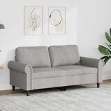  Dvosjed Svjetlosiva 140 cm baršunasti | shoptok.hr