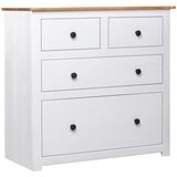  Komoda od borovine bijela 80 x 40 x 83 cm asortiman Panama | shoptok.hr