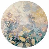  Okrugla fototapeta - Tapestry pattern with colourful flowers 180x180 | shoptok.hr