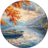  Okrugle slike akrilom Tišina jezera | shoptok.hr