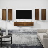  6-dijelni set TV ormarića boja smeđeg hrasta konstruirano drvo | shoptok.hr