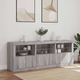  Komoda s LED svjetlima boja sivog hrasta 181 5x37x67 cm | shoptok.hr