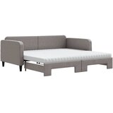 Dnevni krevet na razvlačenje tamnosivi 100 x 200 cm od tkanine | shoptok.hr
