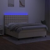  box spring s madracem LED krem 160x200 cm od tkanine | shoptok.hr