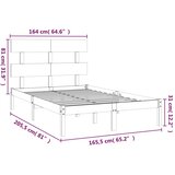  Okvir za krevet od masivnog drva 160 x 200 cm | Eponuda.com
