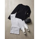 Sinsay Pamučna majica dugih rukava s Henley izrezom | shoptok.hr