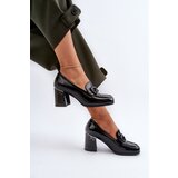 S. BARSKI Women's Black Patent Leather Pumps with Stiletto Heel D&A | Shoptok.si