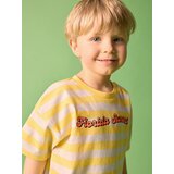Reserved Prugasta pamučna majica kratkih rukava - žuta boja | shoptok.hr