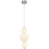 Searchlight Snowball Viseča svetilka s 3 lučmi, kromirana z opalnim steklenim senčnikom, (22100964) | Shoptok.si