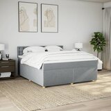  Krevet s oprugama i madracem svjetlosivi 180x200 cm od tkanine | shoptok.hr