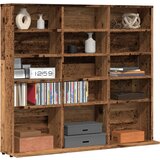 vidaXL Omarica za CD plošče star les 100x23x89,5 cm inženirski les Cene