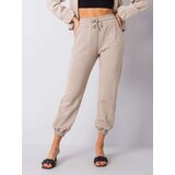 RUE PARIS Sweatpants-RV-DR-6120.03P-beige | Shoptok.si