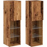 TV ormarići s LED svjetlima 2 kom boja drva 30,5 x 30 x 102 cm | shoptok.hr
