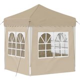  Rastezljivi šator za zabave 195 x 195 x 245 cm Krem | shoptok.hr
