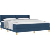  Postelja z vzmetnico z vzmetnico Modra 180 x 200 cm blago, (5000126390) | Shoptok.si