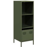 vidaXL Visoka omara olivno zelena 35x39x103,5 cm jeklo | Shoptok.si