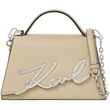 Karl Lagerfeld Torba preko ramena ' K/SIGNATURE MITTELGROSSE UMHÄNGETASCHE ' bež | shoptok.hr