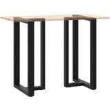  Noge za barsko mizo v obliki črke T, 2 kosa, črne, 60x35x(100-101) cm, jeklo, (22123663) | Shoptok.si