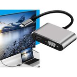  Adapter USB-C na HDMI 4K VGA hub USB 3.0 USB-C napajalnik | Shoptok.si