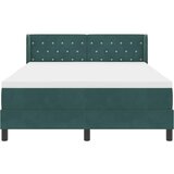 Krevet s opruga kutije Tamnozelena 190 x 140 cm Baršun | shoptok.hr