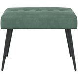  Klupa s gumbastim tkanjem Morska zelena 60 x 40 x 45 cm Baršun | shoptok.hr