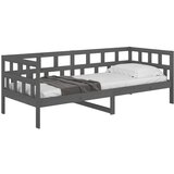  Dnevna postelja siva trdna borovina 80x200 cm, (20684759) | Shoptok.si