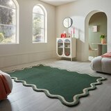 Flair Rugs Temno zelena ročno tkana preproga iz mešanice volne 200x290 cm Rivo Wool – | Shoptok.si