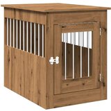 vidaXL Boks za psa artisan hrast 55x80x68 cm inženirski les | Shoptok.si