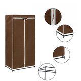 vidaXL garderobna omara 75x50x160 cm rjava Cene