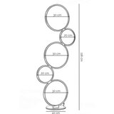  ONLI - LED stojeća lampa RINGS LED/58W/230V 4000K crna | Eponuda.com