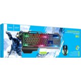 hoco. Tipkovnica+miška, igralni komplet, RGB osvetlitev, USB - GM12 | Shoptok.si