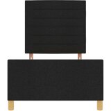  Postelja Črna 90x200 cm Tkanina, (22051405) | Shoptok.si