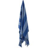 Bloomingville Modra odeja iz recikliranega bombaža 130x160 cm Frello – | Shoptok.si