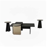 Hanah home Set stolova za kafu Luna Black (4 dela) | Eponuda.com