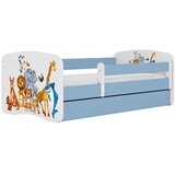 HAPPYKIDS Dječji krevet Dreamy ZOO 2 180x80 sa madracem s ladicom Plava | shoptok.hr
