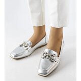Gemre Silver loafers with rhinestones Marechal | Shoptok.si
