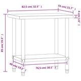  Kuhinjski radni stol 82,5 x 55 x 85 cm od nehrđajućeg čelika | shoptok.hr