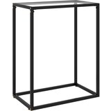 Maison Chic konzolna miza - miza ob steni prozorna 60x35x75 cm kaljeno steklo, (21786659) | Shoptok.si