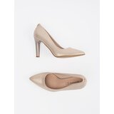 GOODIN Beige shiny stiletto pumps | Shoptok.si