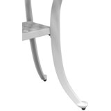  Vrtni stol bijeli Ø48x53 cm od lijevanog aluminija | shoptok.hr