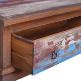  Stolić za kavu 80 x 50 x 40 cm od obnovljene tikovine - Šareni 1 | shoptok.hr