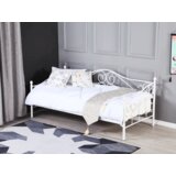 Kondela Kovinska postelja, bela, 90x200, DAINA | Shoptok.si