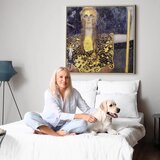  Slika - Gustav Klimt – Pallas Athene 60x60 U prirodnom drvenom okviru | shoptok.hr
