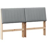  Tapecirani uzglavlje Svijetlo siva 150 cm Čvrsto borovo drvo | shoptok.hr